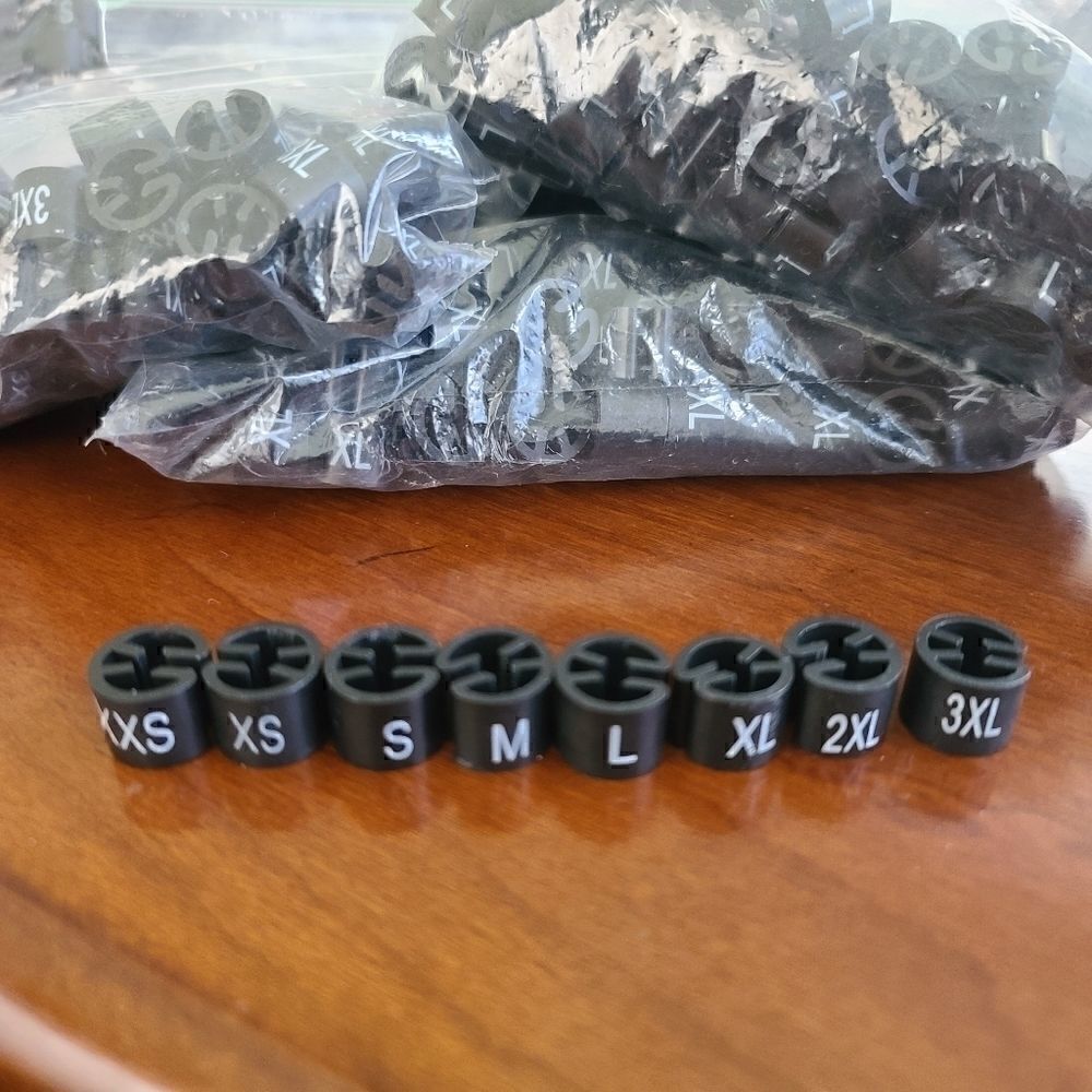 Size Tags for Coat Hangers